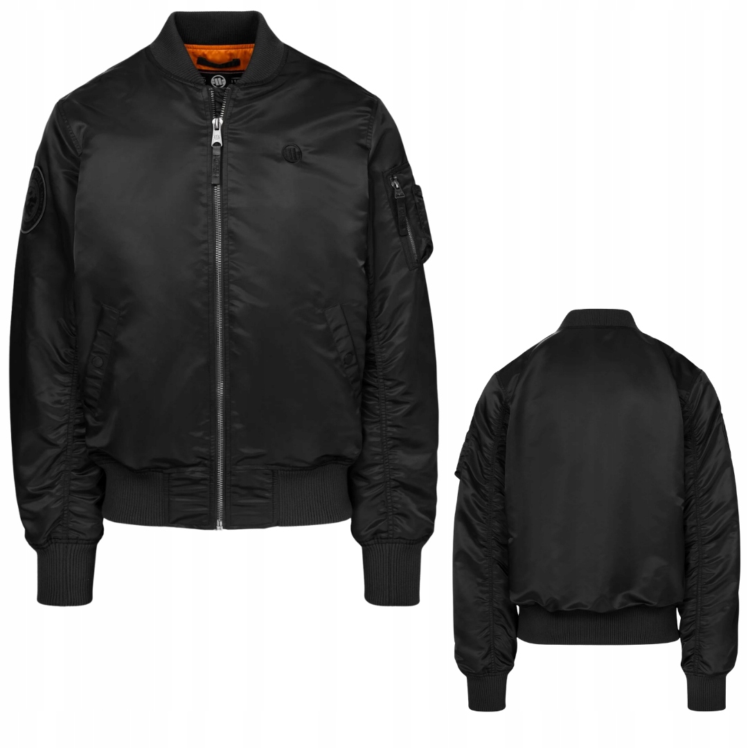 Pitbull West Coast Bomber Přechodová Bunda MA-1 Akron Jacket Black L