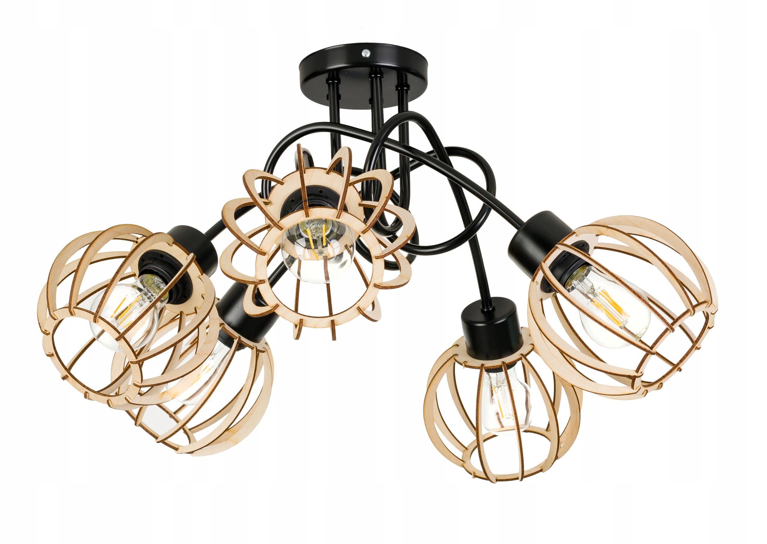 Stropní svítidlo závěsný lustr Loft stropní svítidlo Kula 5