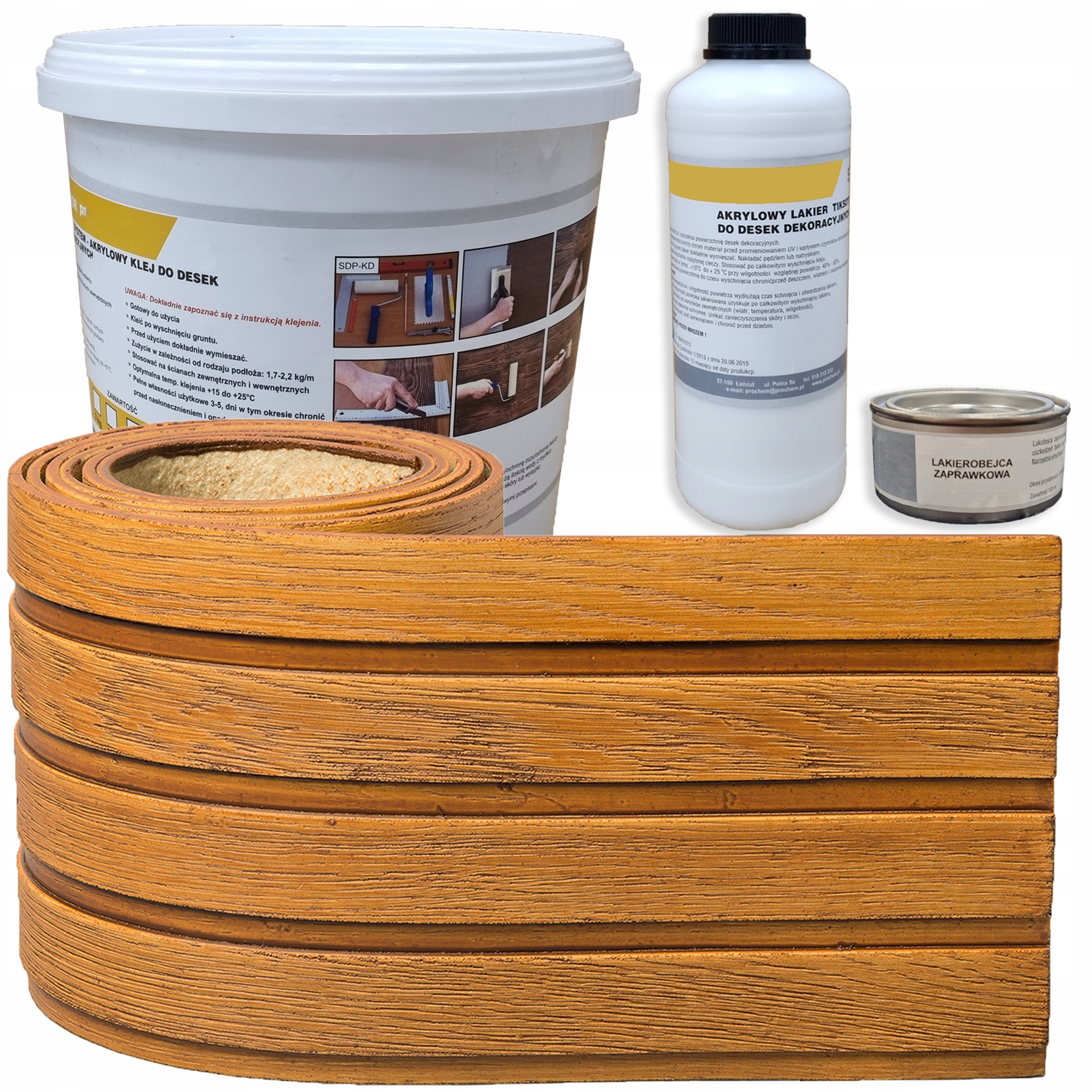 Vnější fasádní lamely Lamel Dekorativní Zlatý Dub, sada na 1 m2