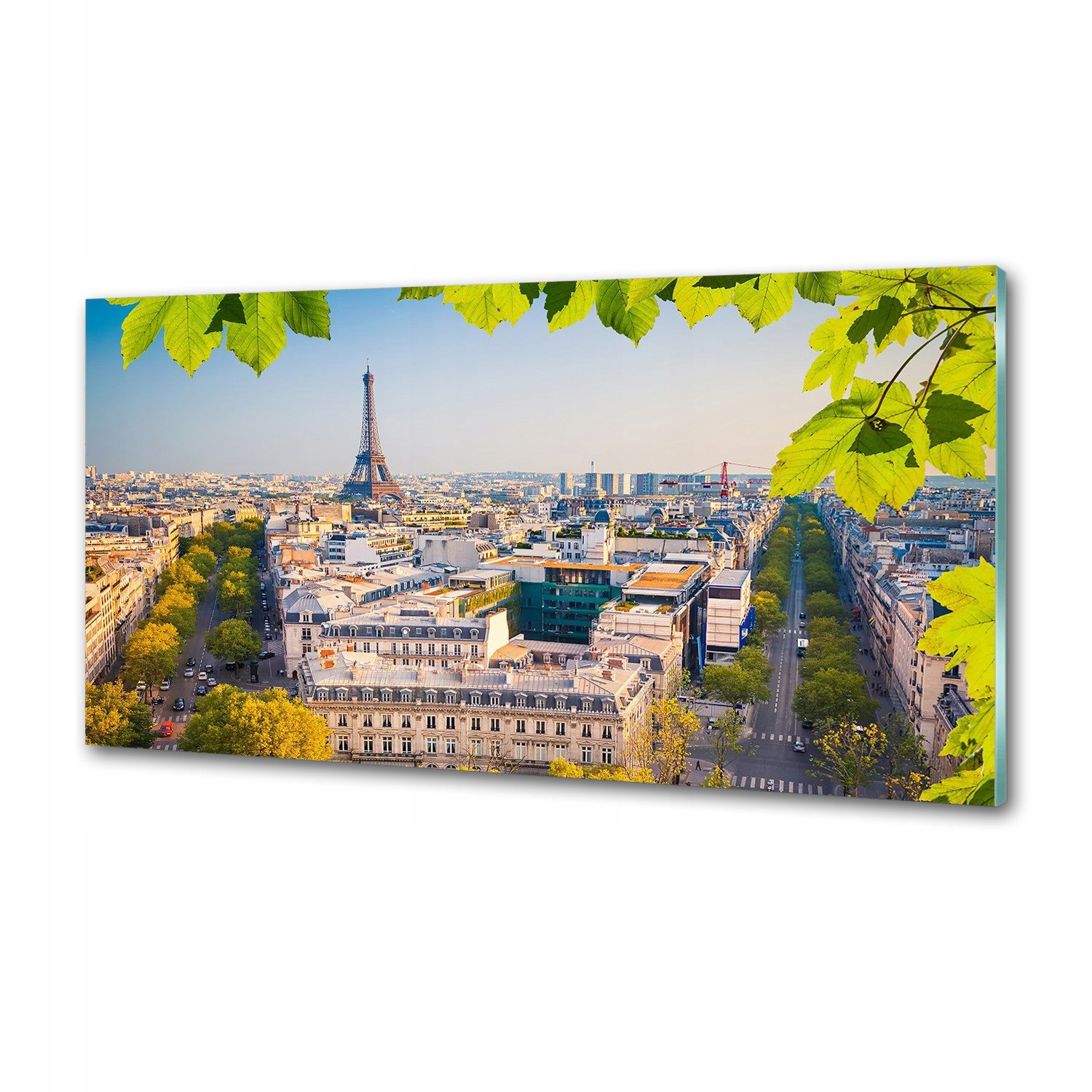 Sklenený panel do kuchyne Paríž 100 x 50 cm Lepidlo