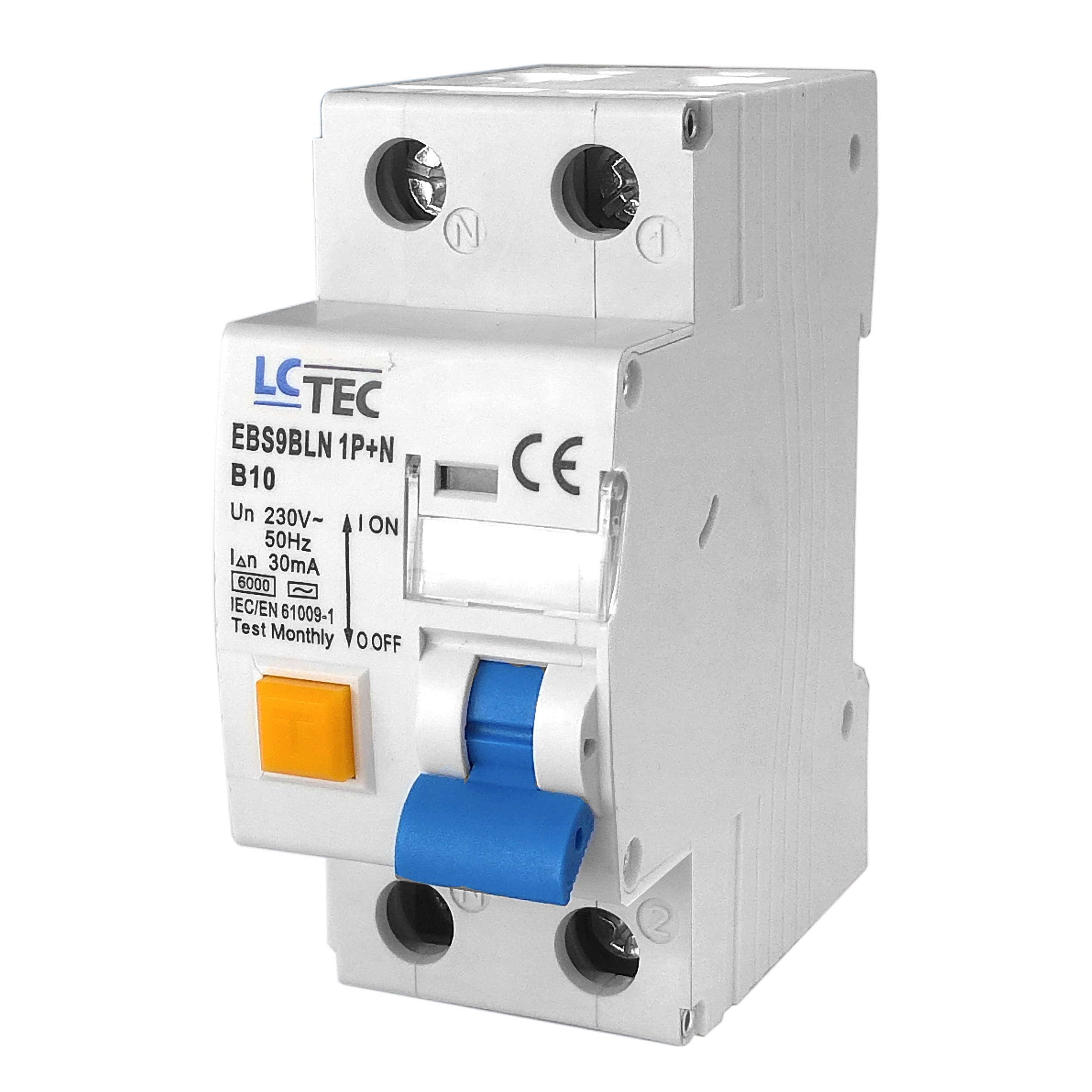 

Wyłącznik Różnicowo-nadprądowy różnicówka 1P+N 10A