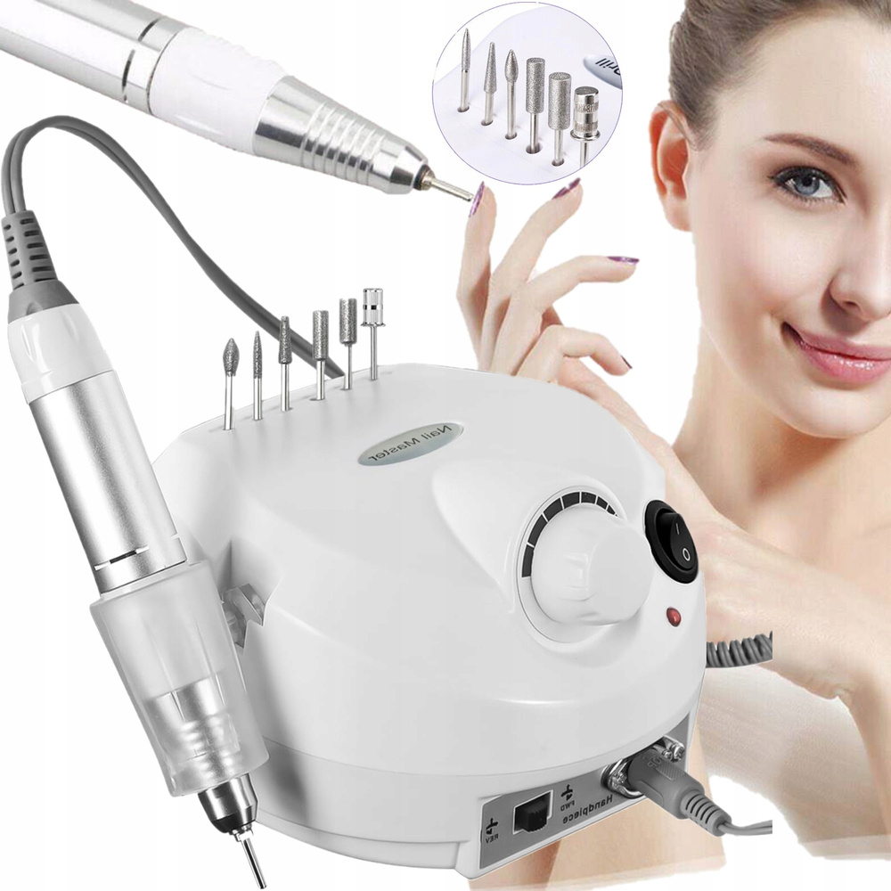 Bruska Na Nehty Silná Profesionální Manikúra Pedikúra 65W Frézy Sada