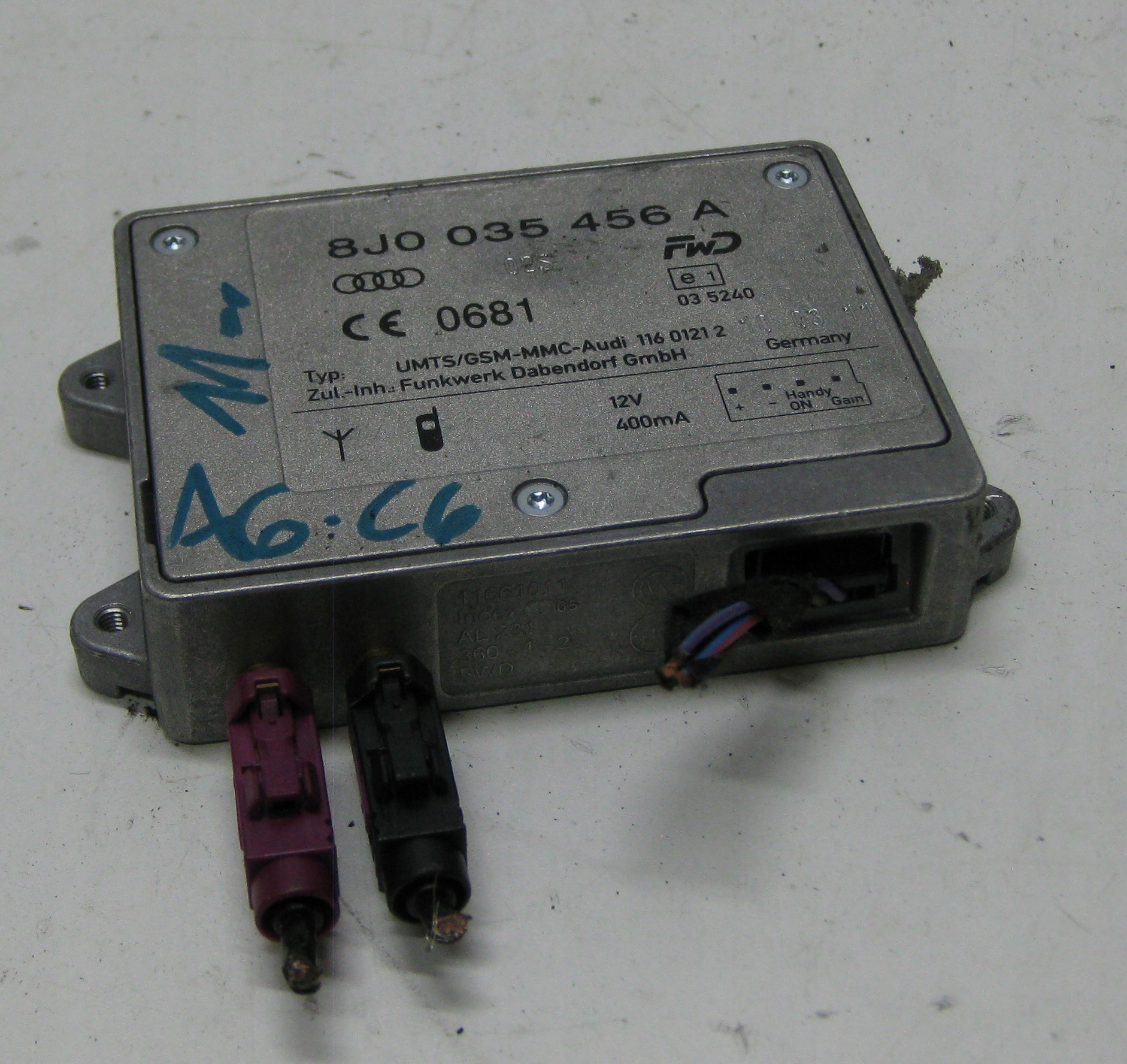 AUDI A6 C6 LIFT KOMBI amplifier ANTENY 8J0035456A