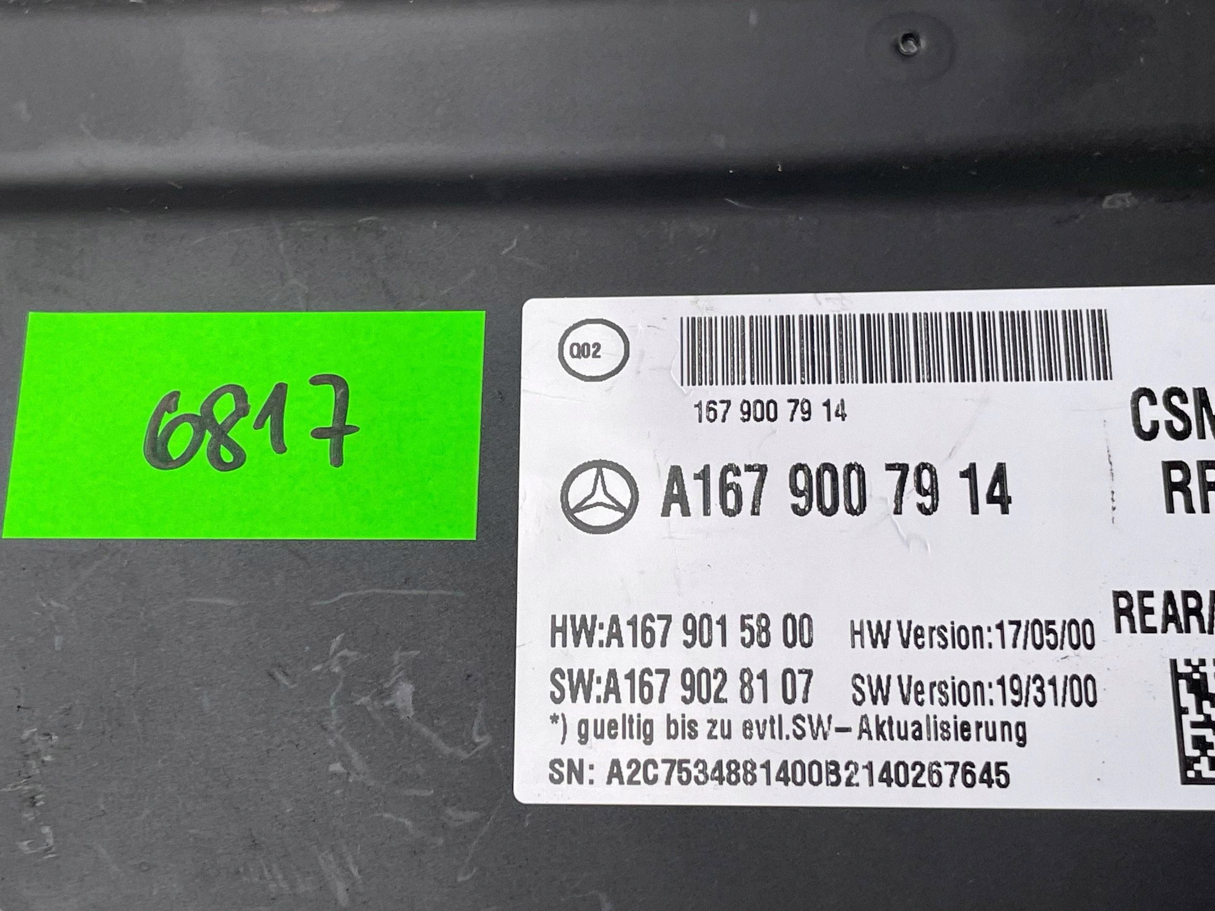 MERCEDES GLE53 W167 Module Siège A1679007914 !J