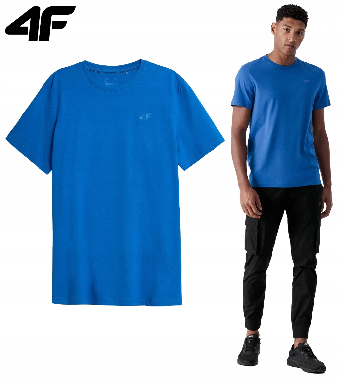 

4F Męska Koszulka T-shirt Basic Nosh TSM003 - M
