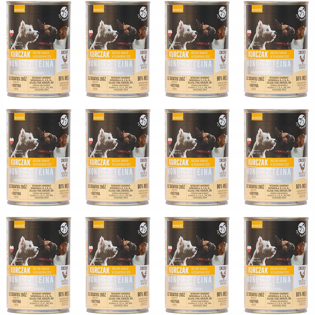 Levně Pet Republic krmivo pro psy s alergií monoproteinové Kuře 12 x 400 g