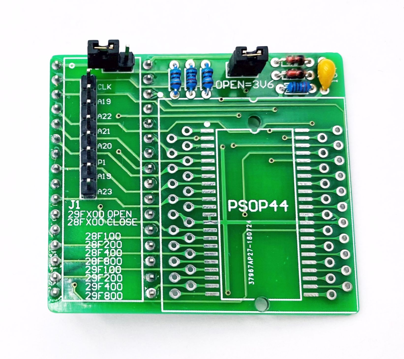 Adapter SOP44 - PDIP32+1 28/29F(LV)x00 Willem simp Kod producenta Adapter 8/16-bit Flash SOP44 Willem simp