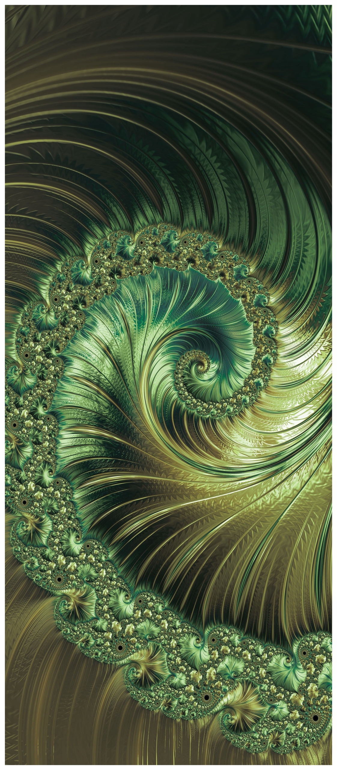 Samolepka Fototapeta Fraktální spirála Abstrakce Styl 91x211 Efektní vzor