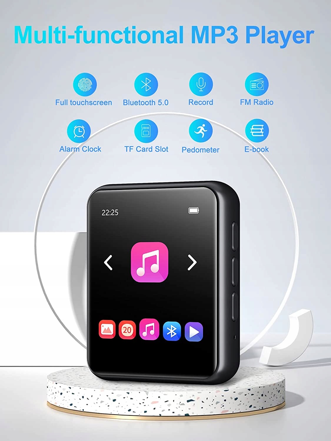 ODTWARZACZ MP3 BLUETOOTH BIEGANIA SPORT 1,8" Model RUNNING