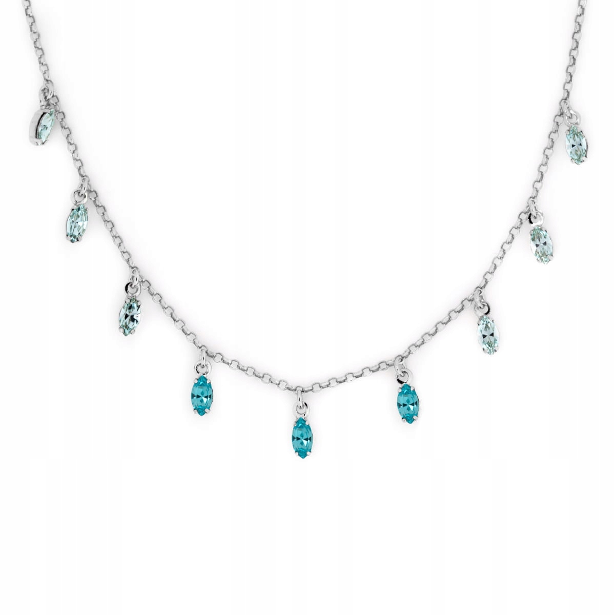 Náhrdelník Victoria Cruz modré křišťály