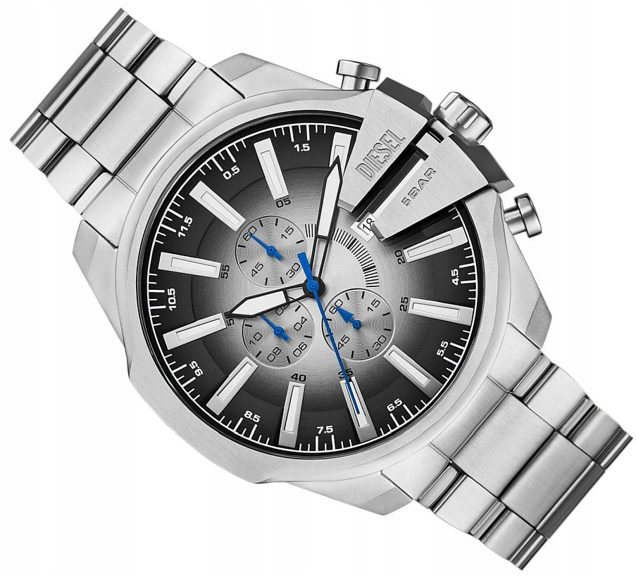 Originální Pánské Hodinky Diesel DZ4686 Chief Slim Stříbrné Ø50 mm Box