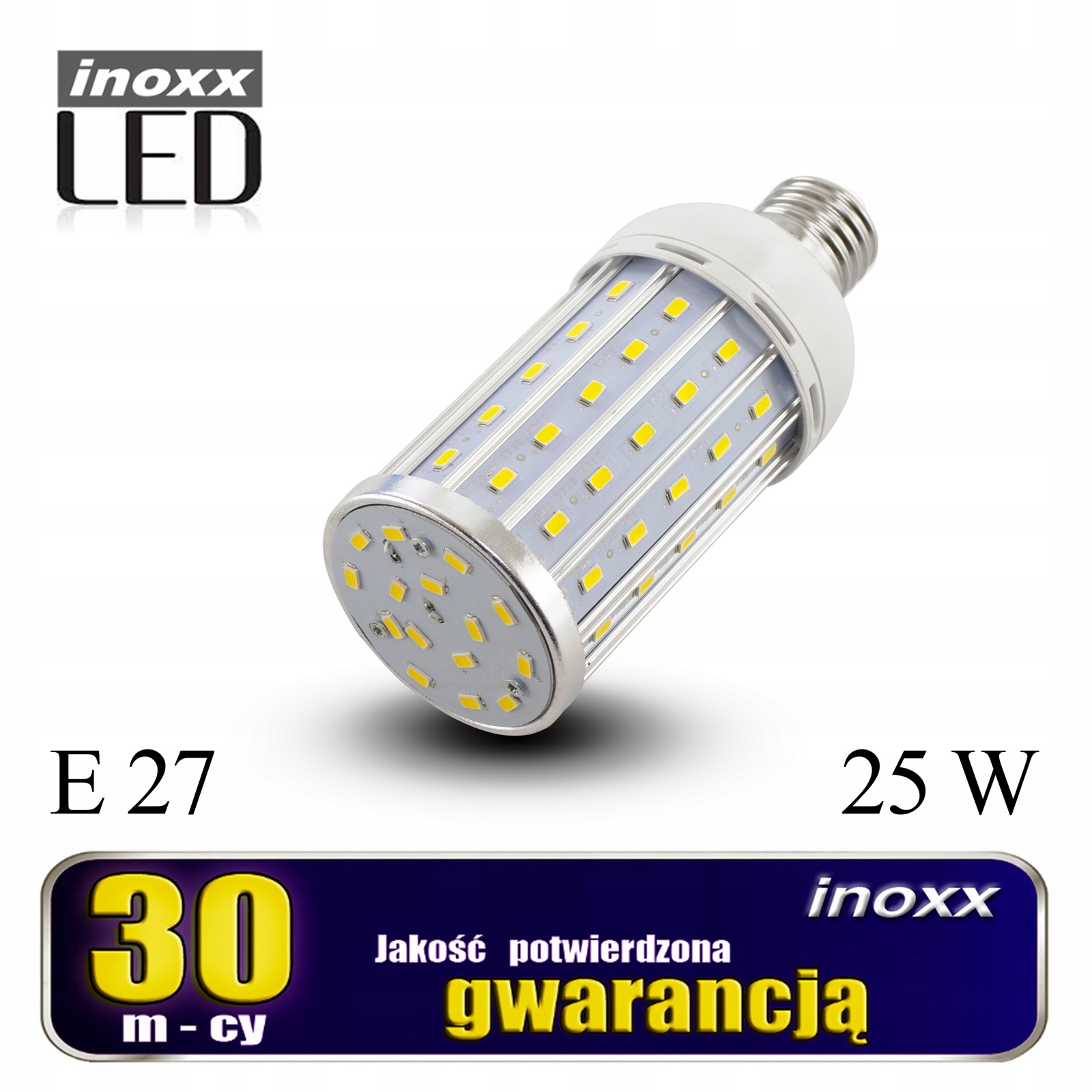 

Żarówka E27 Led Corn 25W Metalowa 4000K Neutralna