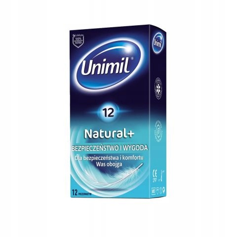 

Prezerwatywy Unimil Natural+ cienkie 12 sztuk