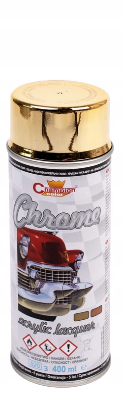 Farba spray Champion chrom złoty 400ml