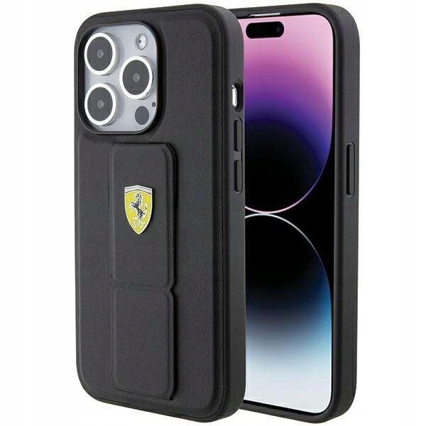 Ferrari kryt pro iPhone 15 Pro 6,1" FEHCP15LGSPSIK Hc Grip Stand Pu