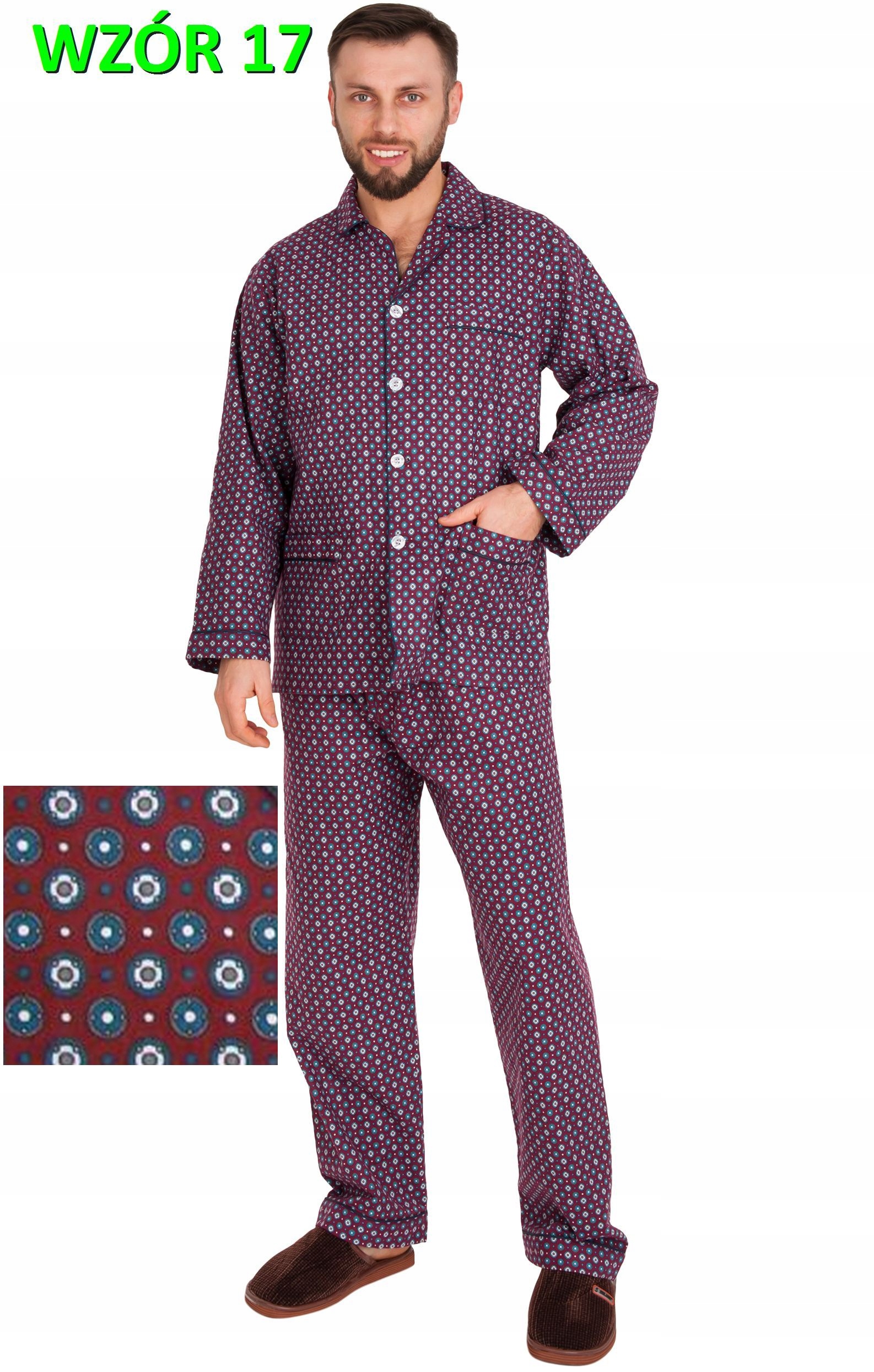 PIŻAMA MĘSKA FLANELOWA FLANELA r. 5XL FOR-MAX Rozmiar 5XL