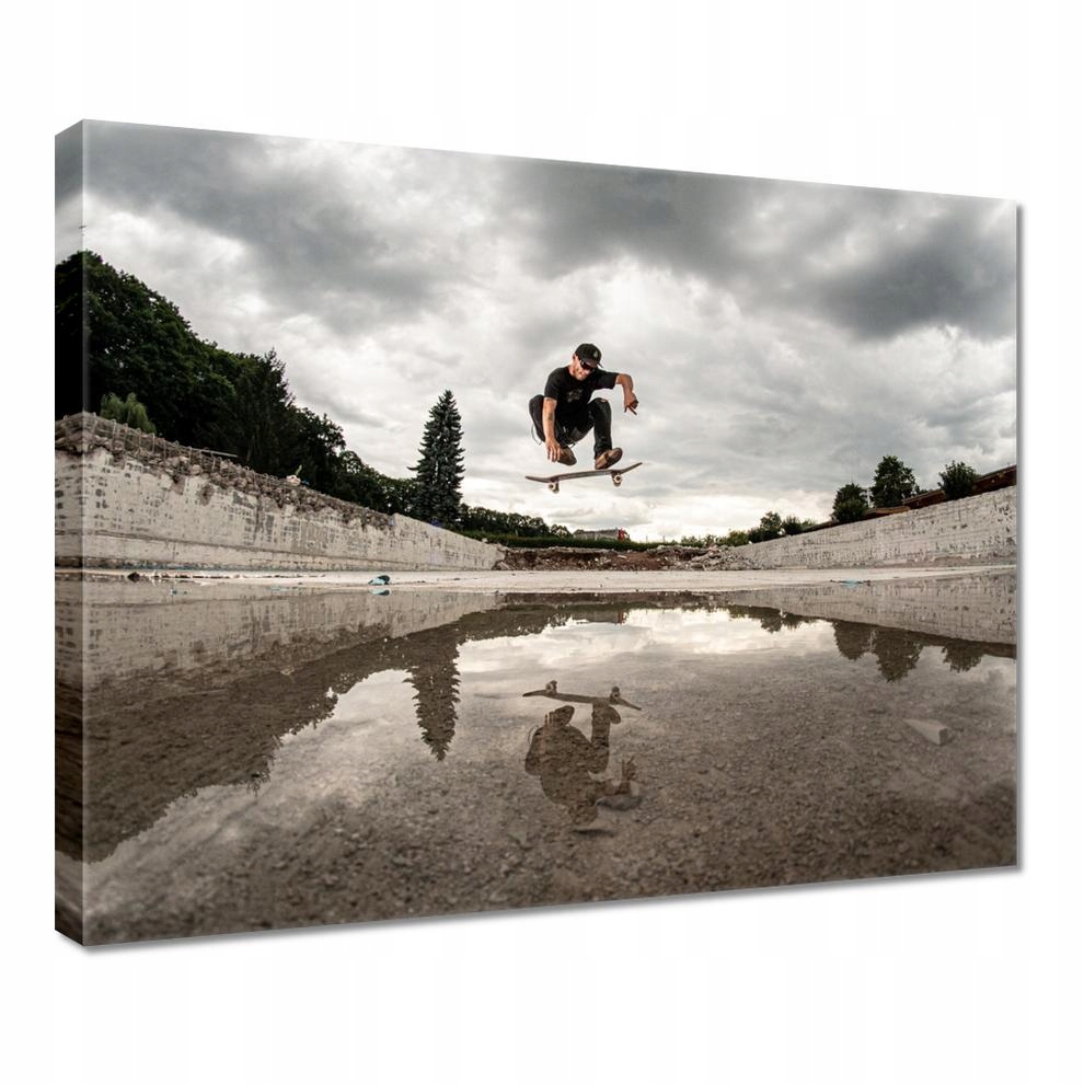 

Obrazy 50x40 Deskorolka Deska Skoki