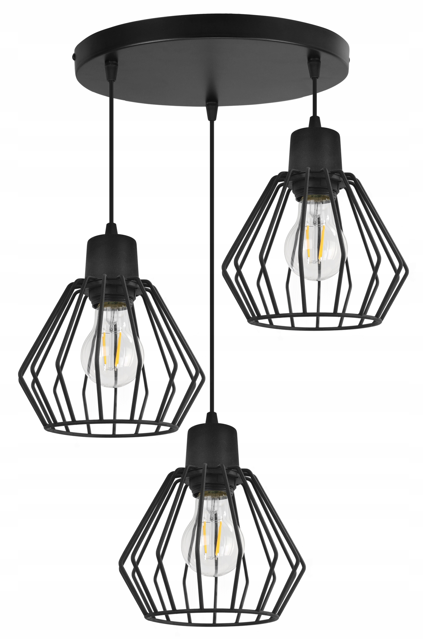 

Lampa Wisząca Żyrandol Sufitowa Druciak Klosz Led
