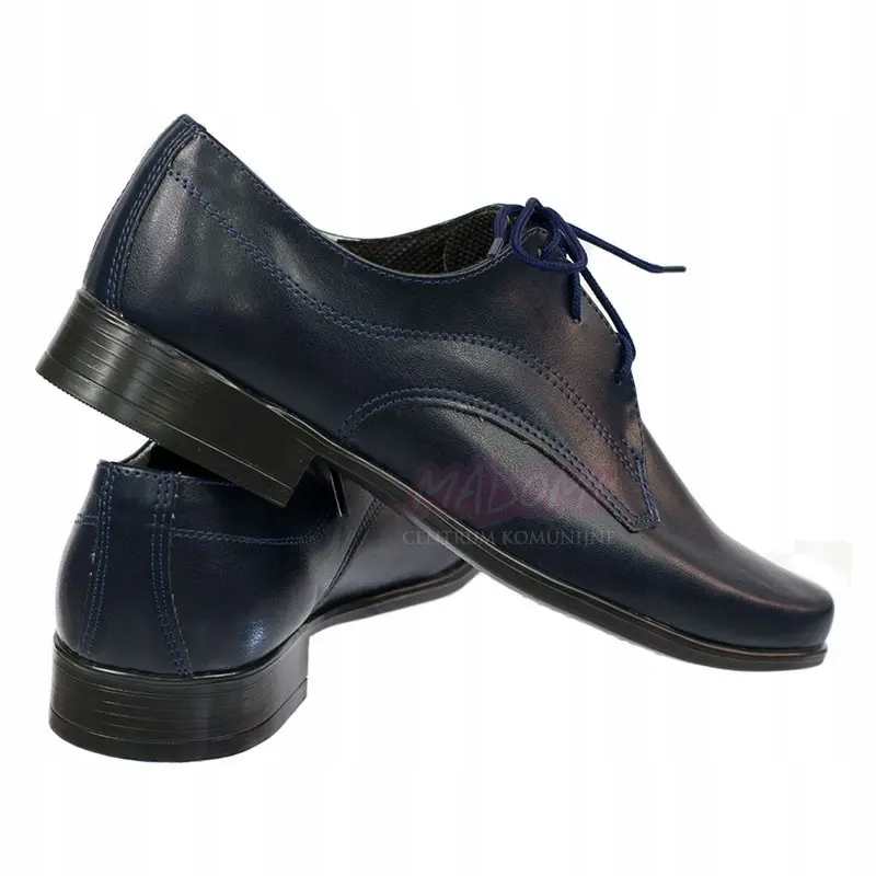Buty wizytowe dla chłopca chłopięce okolicznościowe komunia granat OM12-36 Płeć chłopcy