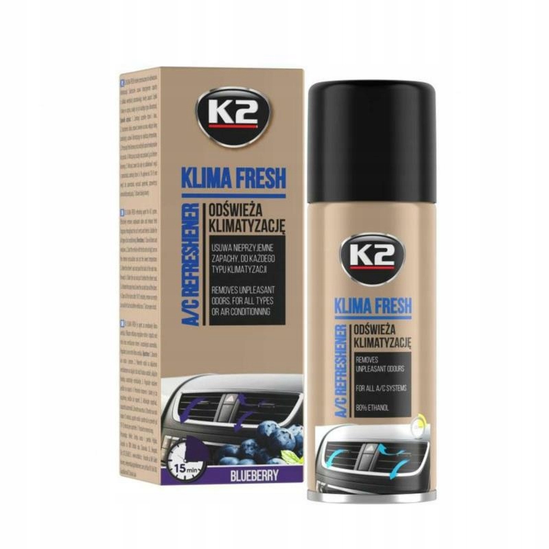

K2 Klima Fresh 150ml Blueberry do klimatyzacji