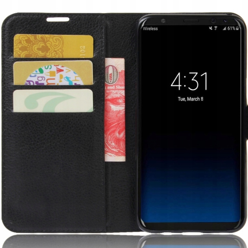 

Etui Z Klapką Portfel Litchi Do Galaxy S8+ Plus