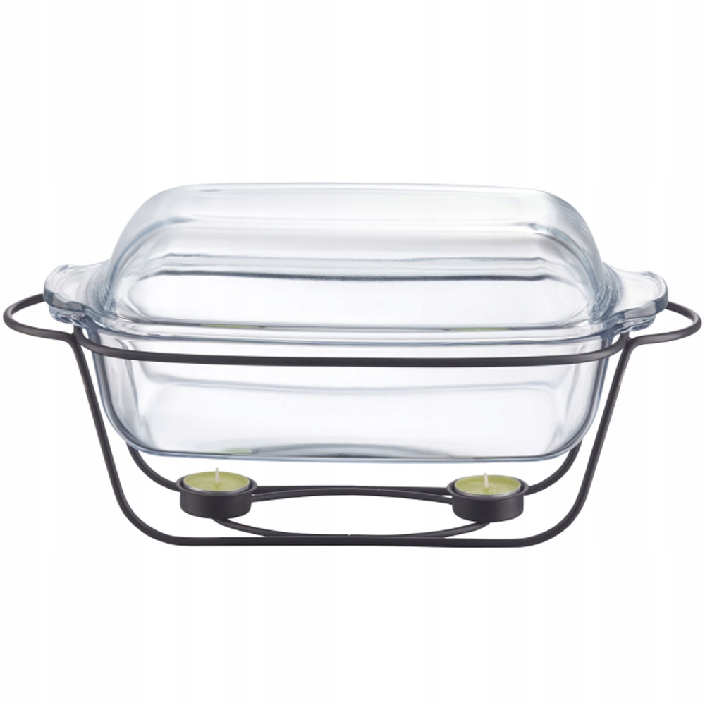 Naczynie żaroodporne z podgrzewaczem Ambition Saule 5,3l czarne