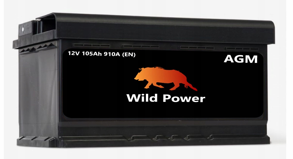 WP105A - Акумулятор Wild Power AGM 105AH 910A P+