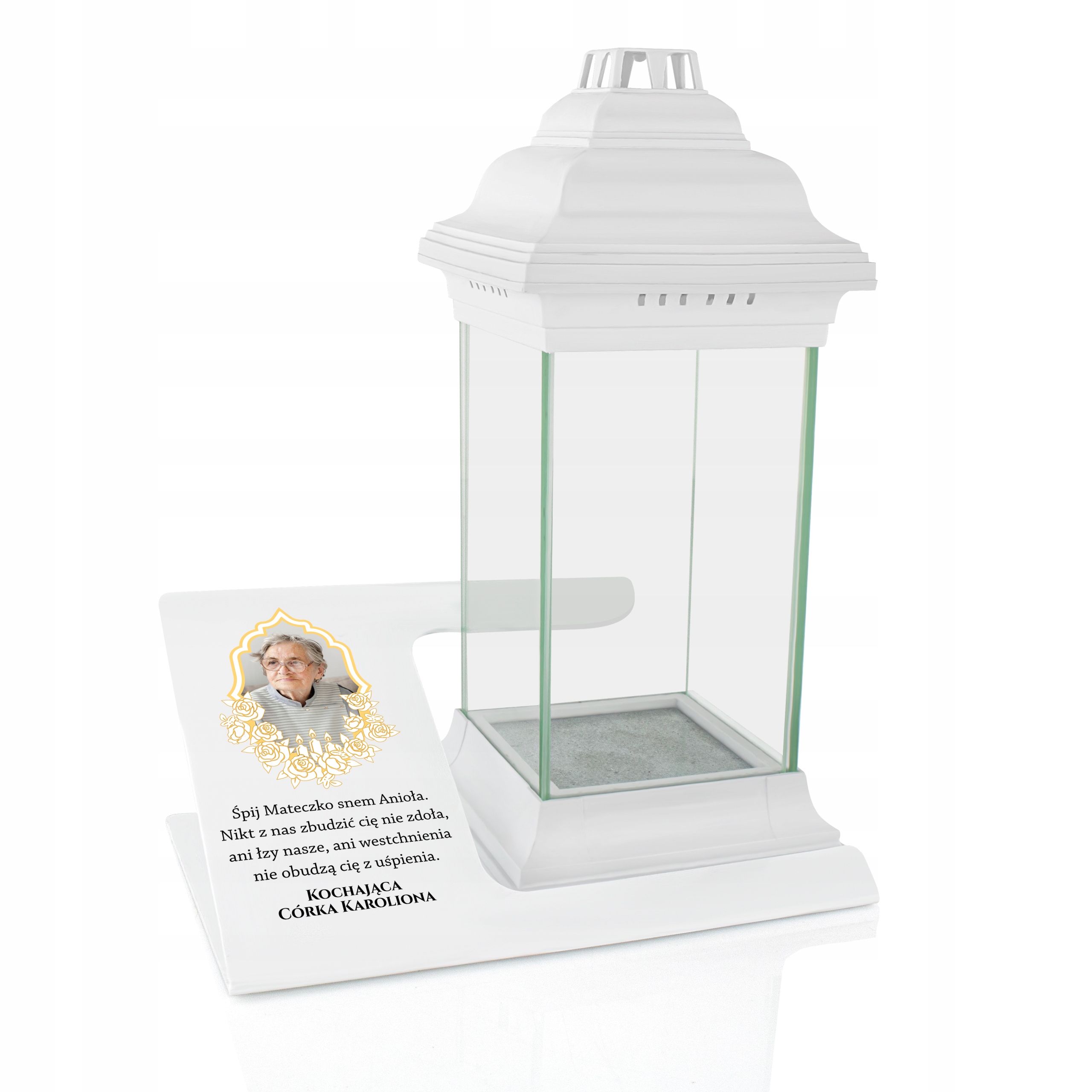 

Statuetka na grób Ze Zdjęciem i Dedykacją Lampion