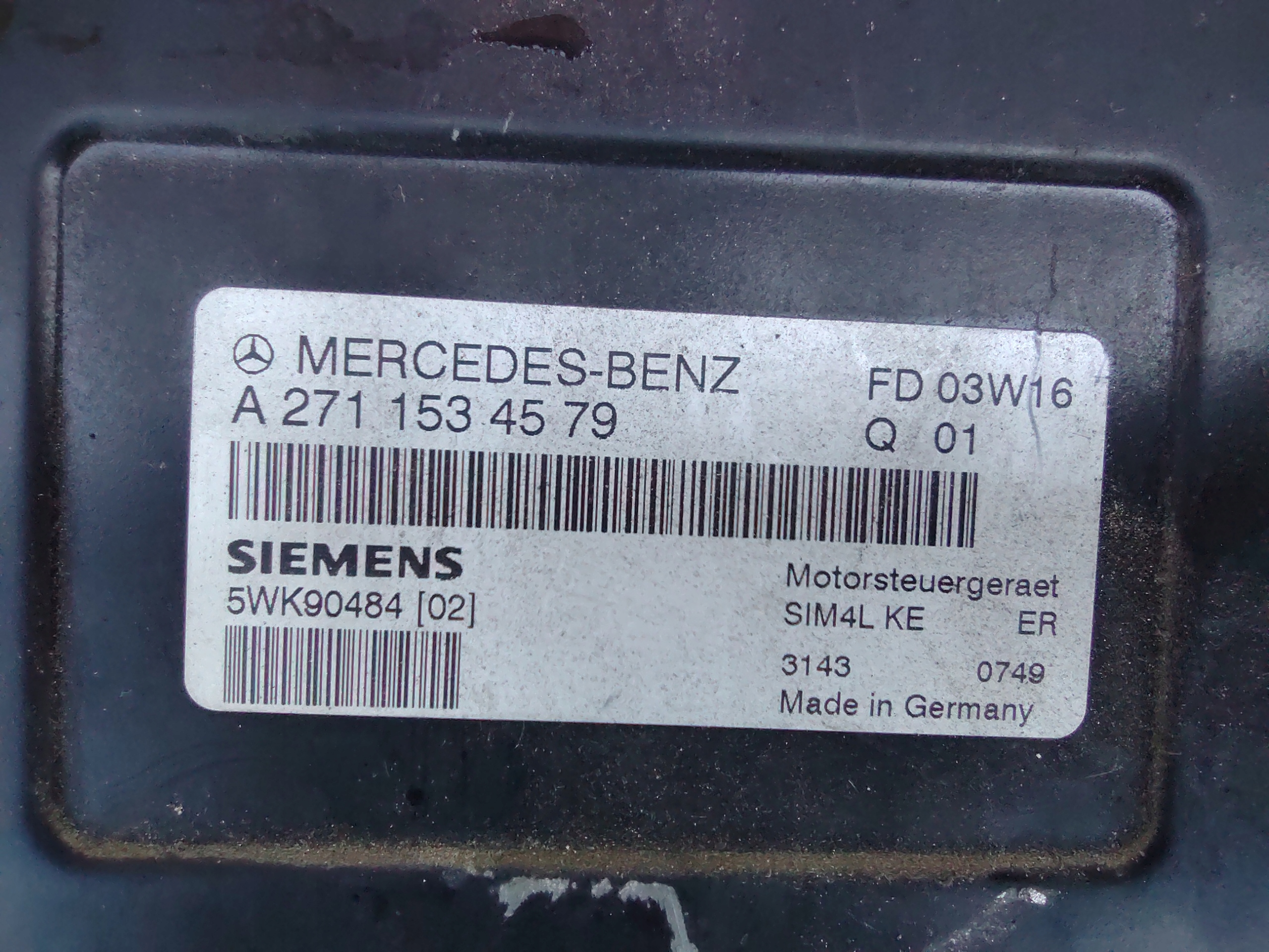 MERCEDES W203 1.8 K A2711534579 Computer