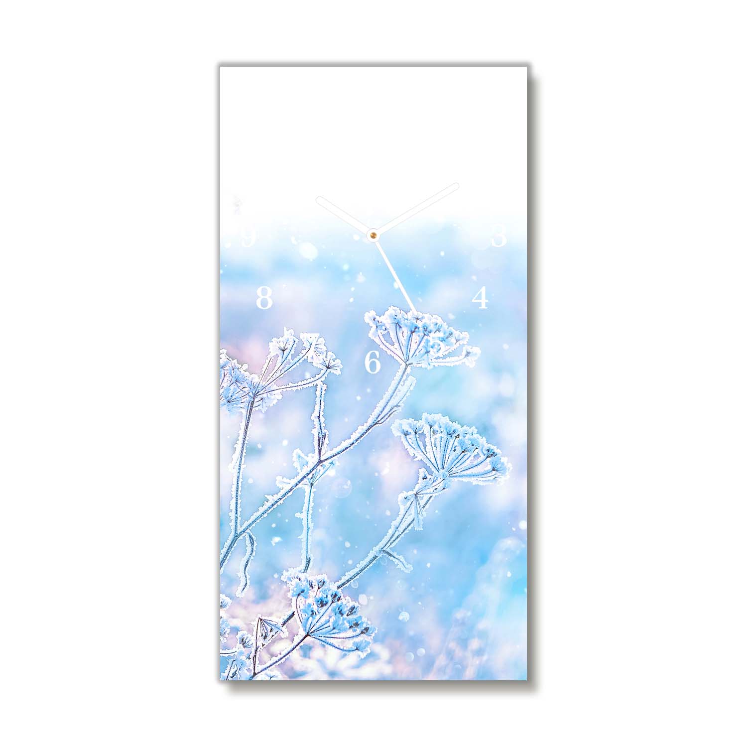 

Zegar na ścianę 30x60 Zima Śnieg Boże Narodzenie