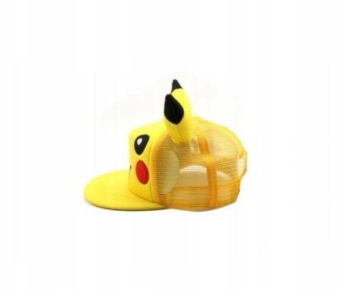 Czapka z Daszkiem z Uszami Pikachu Pokemon Uniwersalna Na Prezent Dziecko Marka bez marki