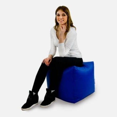 Sedací souprava Cubo Ekokůže Taburet Safírová