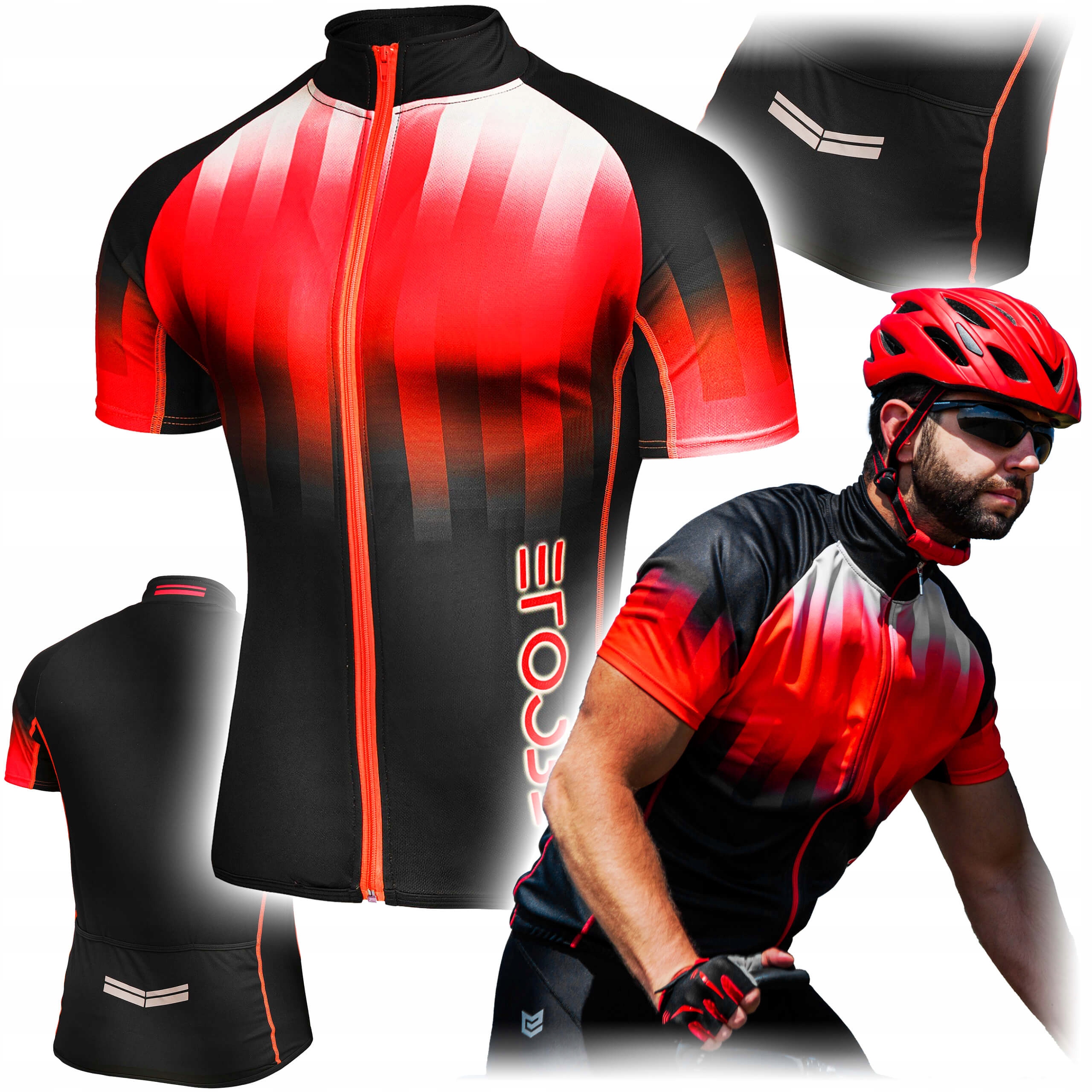 Termoaktivní cyklistický teplákovka na kolo vel XL s krátkým rukávem