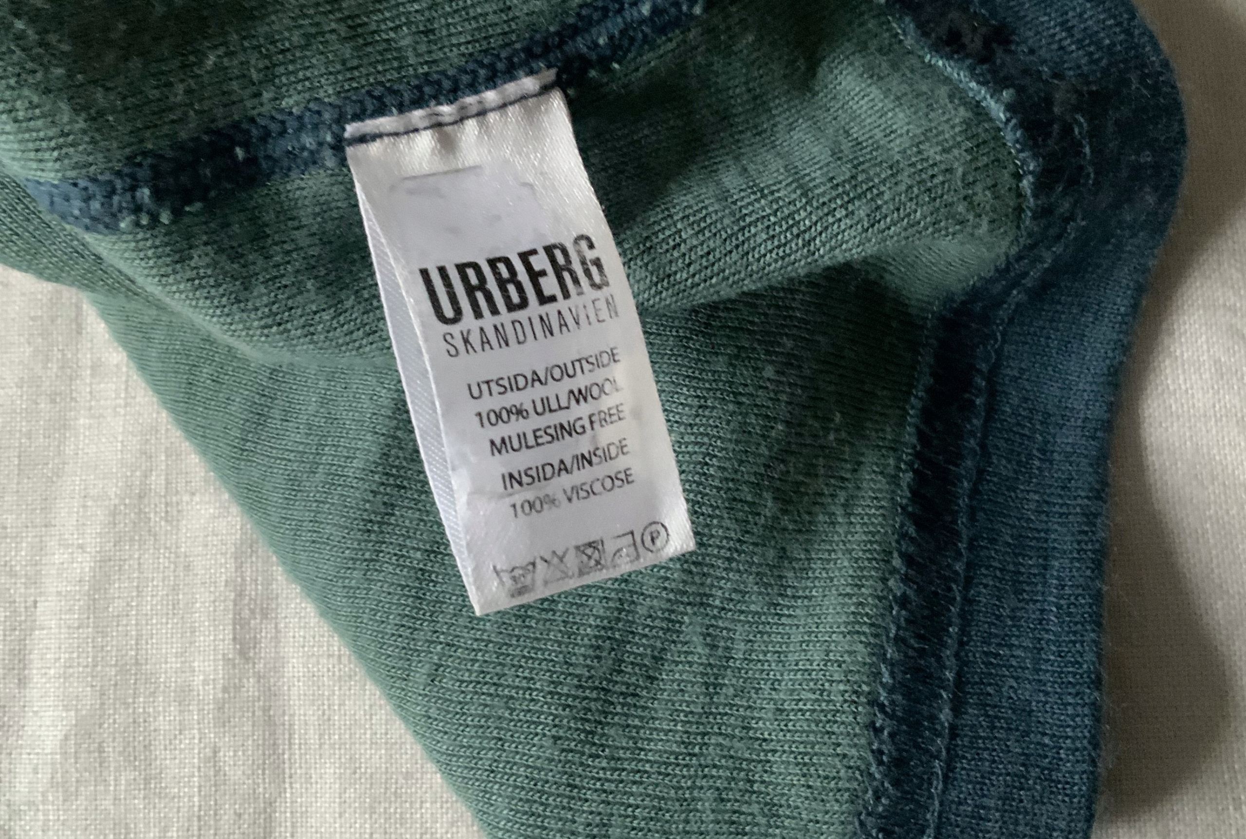 URBERG SCANDINAVIEN SWEDEN komin buff 100% merino wool wełna dwuwarstwowy Kolekcja merino wool
