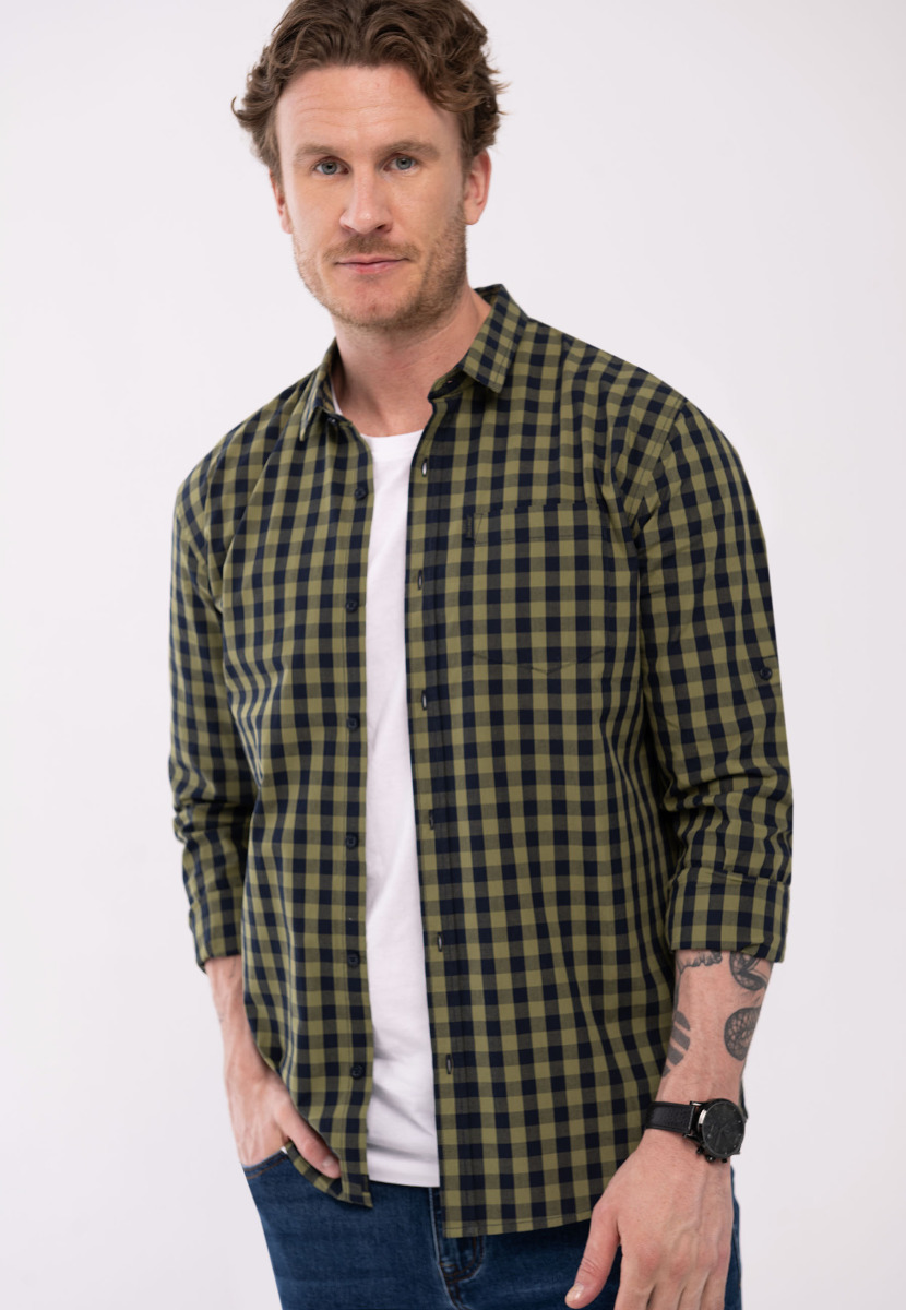 MĘSKA KOSZULA REGULAR FIT VOLCANO K-OVAR L EAN (GTIN) 5900462594657