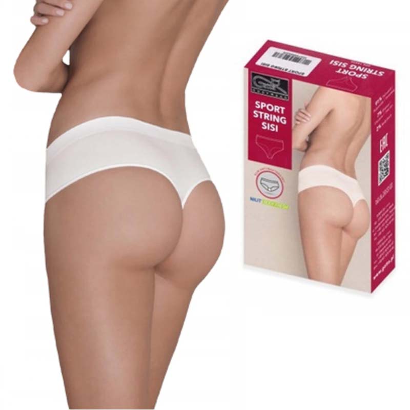 Bezszwowe Stringi Gatta String Sisi XL białe