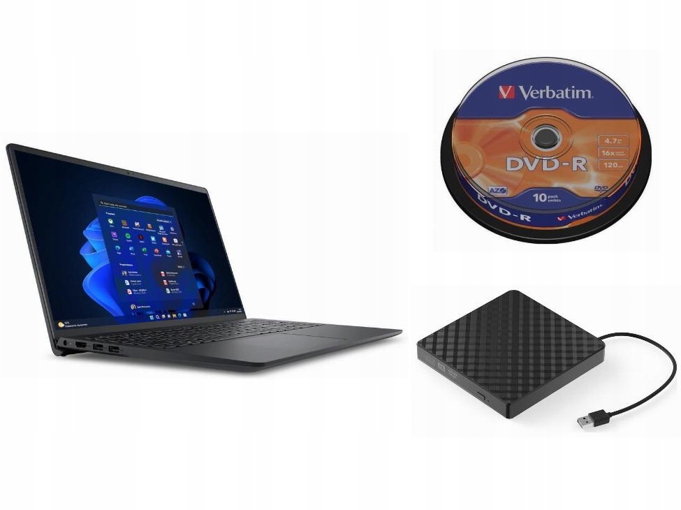Laptop Dell Windows 11 Pro Intel Core i7 Stylowa Myszka Podkładka