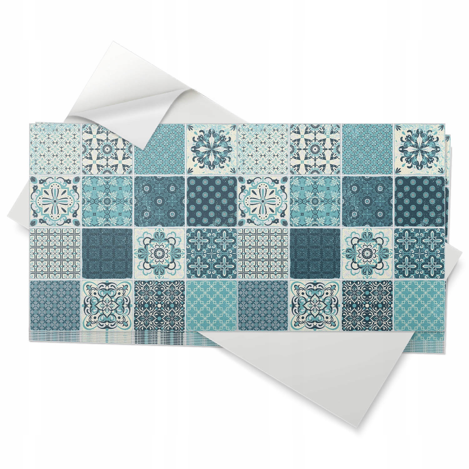 Vinylové podlahové dlaždice 10 ks 40x20 cm Vzorky v geometrické mozaice