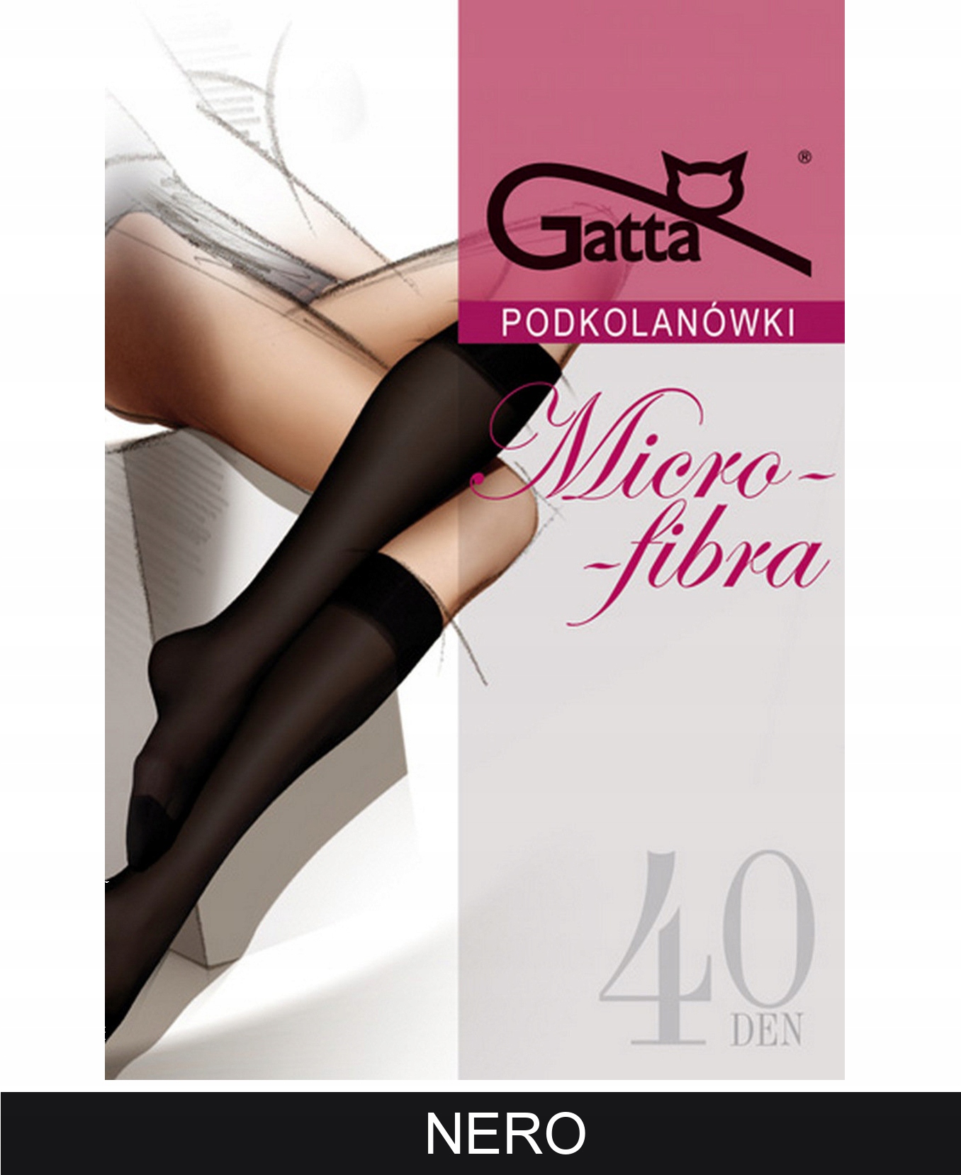 

Gatta Podkolanówki Mikrofibra wz.00/UNI/Nero