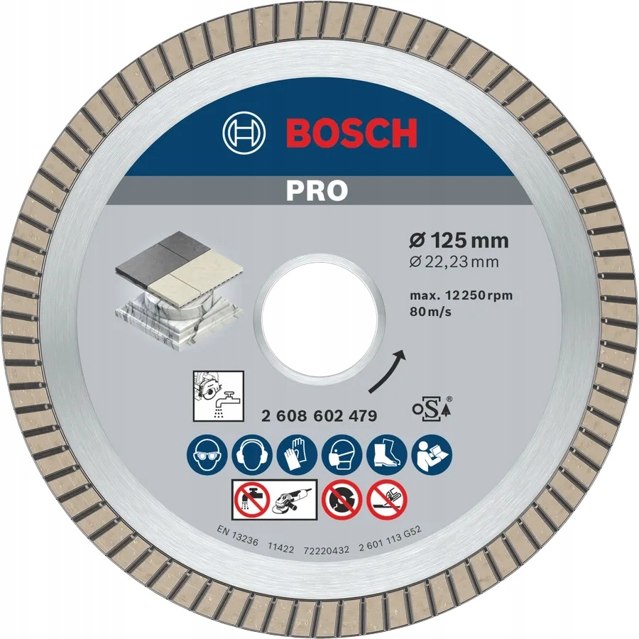 Bosch Diamantový Kotouč Extraclean Turbo 125 MM