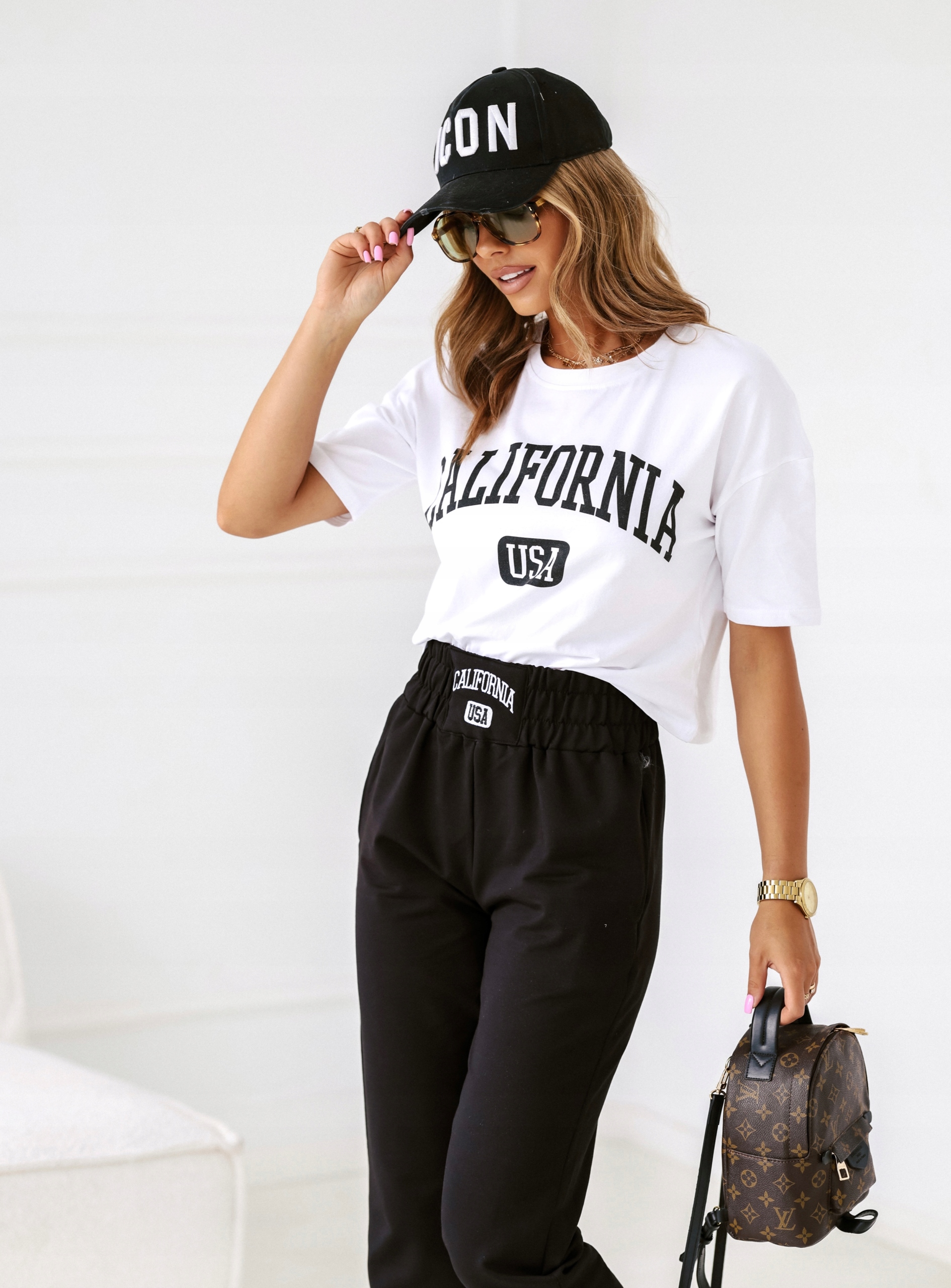 LETNI KOMPLET DRES SPODNIE BLUZA KRÓTKI RĘKAW Marka inna
