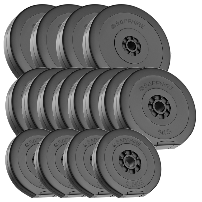 Zestaw Obciążeń 90KG talerze Obciążenie 4x2,5+8x5+4x10kg nakład Ciężary