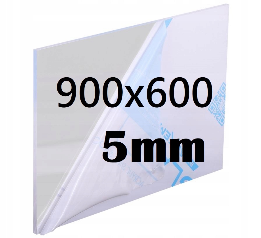 Plexi Plexi Plexi Plexa na míru 90 cm x 60 cm x 5 mm Bezbarvá Deska