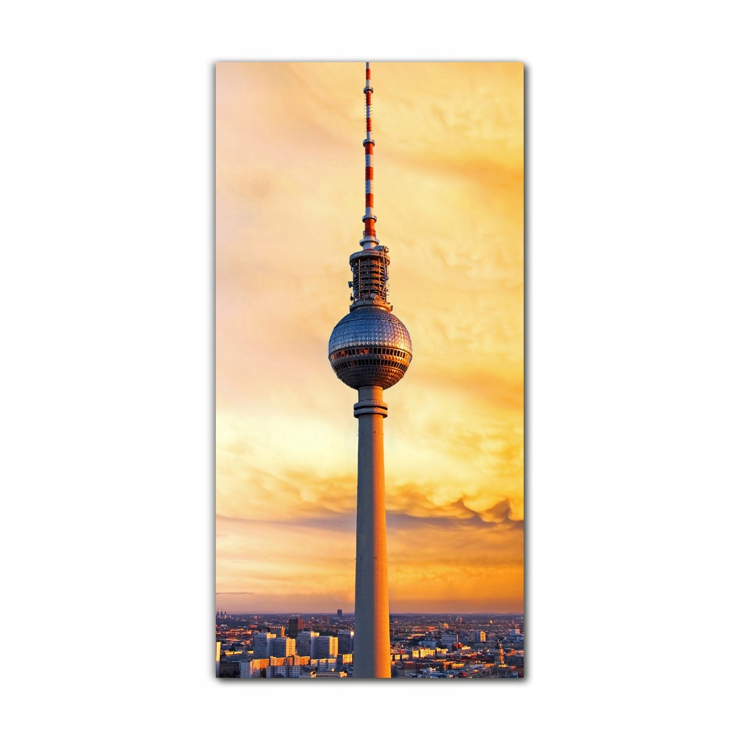 

Foto na szkle grafika 60x120 Berlin słońce wieża