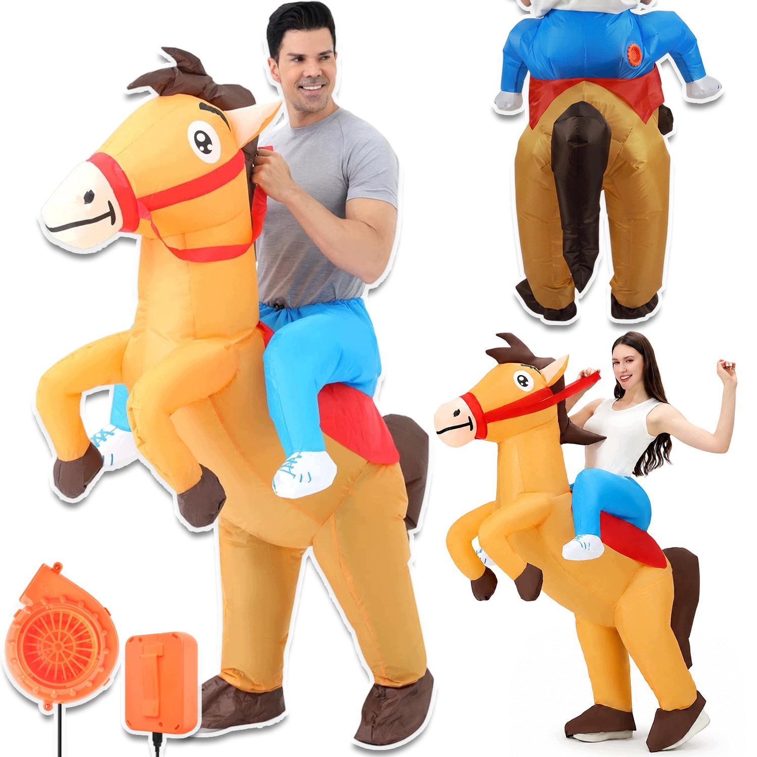Kostým Nafukovací Jezdec Na Koni Unisex Převlek Na Halloween