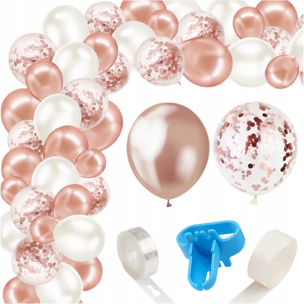 

Girlanda Balonowa Rose Gold akcesoria 123 sztuki!