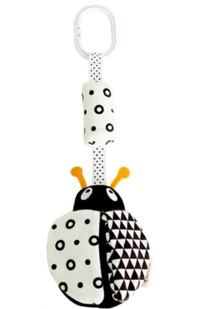 

Maskotka Sensoryczna Zawieszka Kontrast. Biedronka