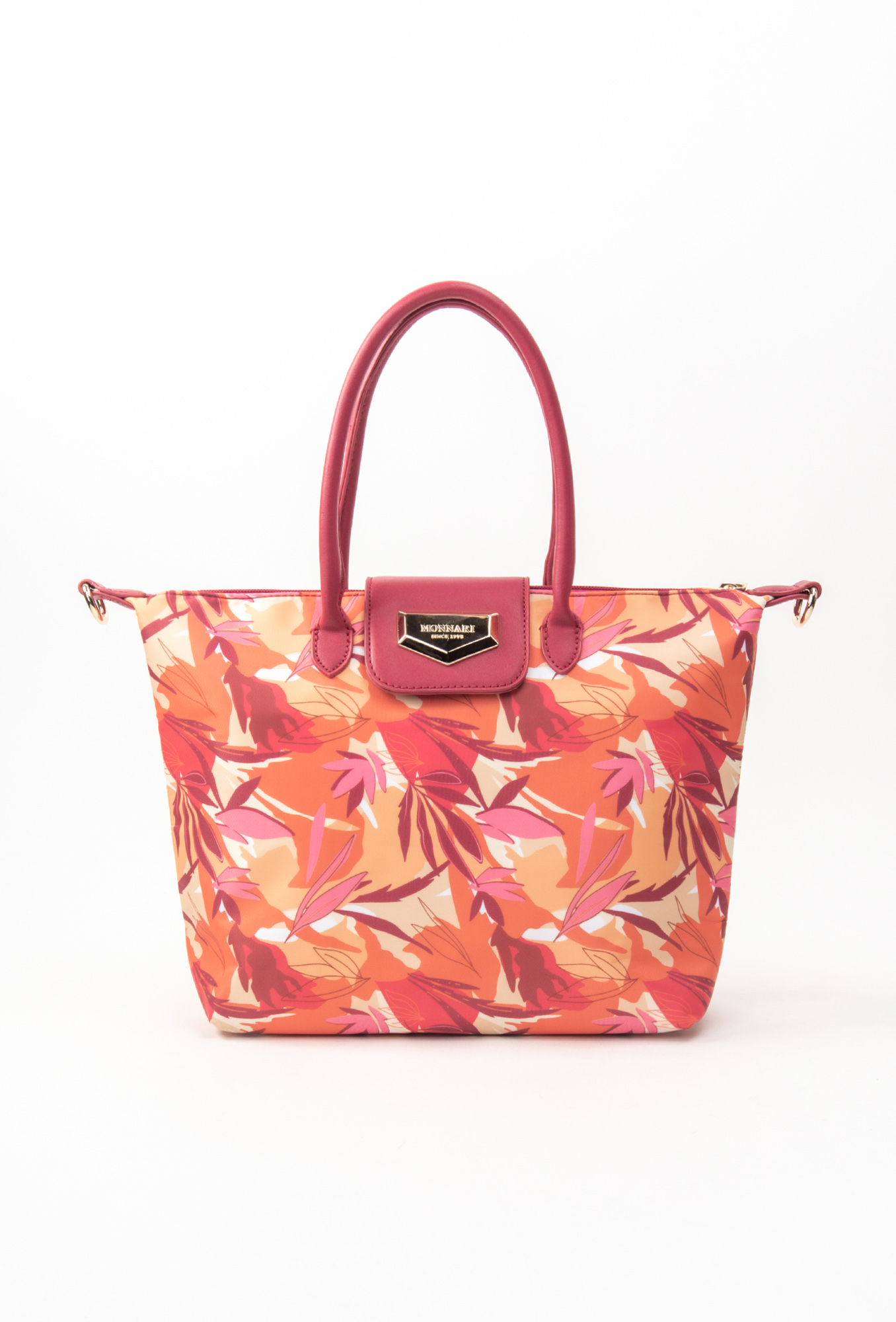 Monnari Wzorzysta torba damska typu shopper