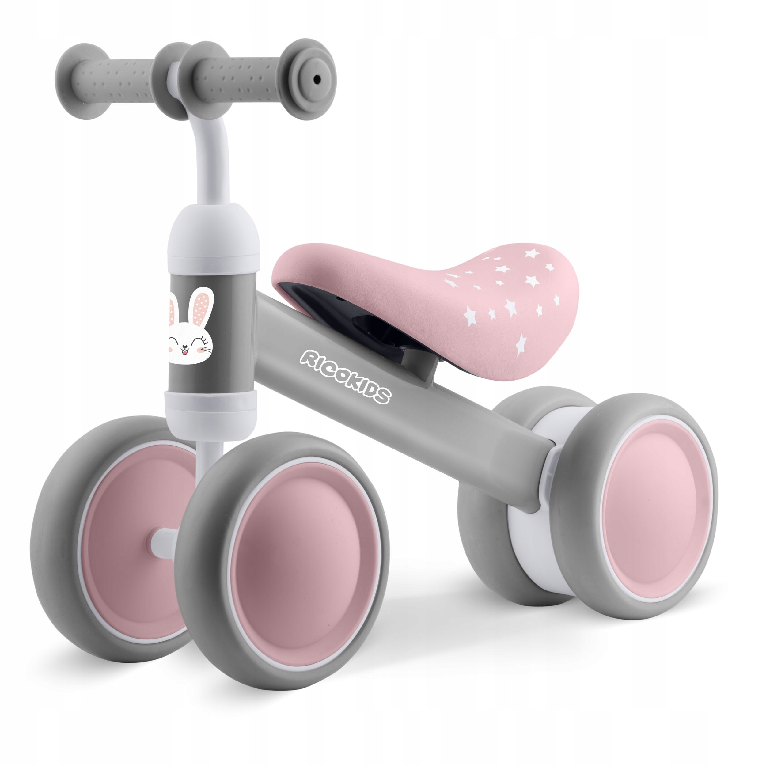 Rowerek biegowy trójkołowy jeździk dla dzieci lekki KRÓLIK Ricokids