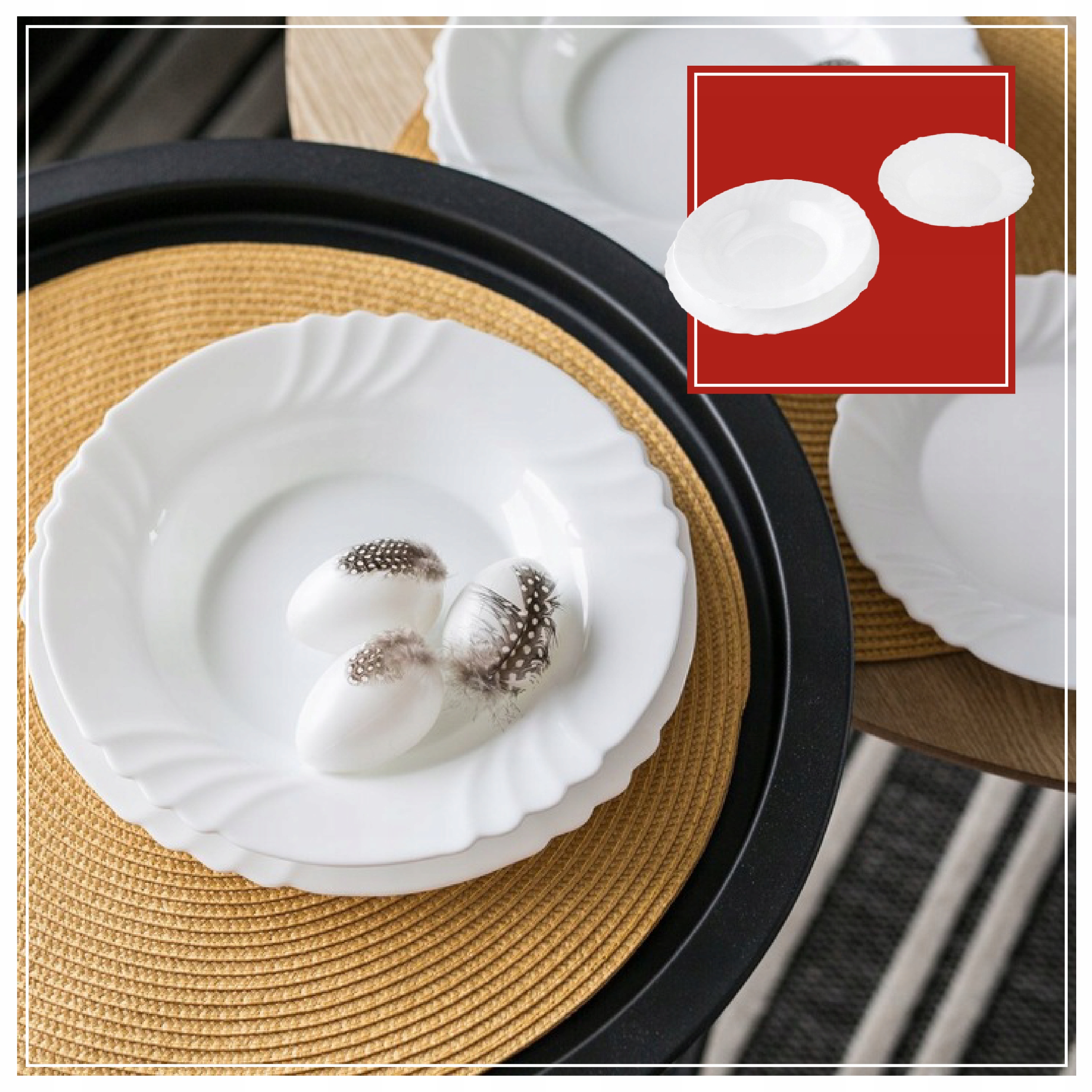 Komplet talerzy serwis Bormioli Rocco Ebro 18 el. EAN (GTIN) 5901832325642